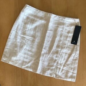 Lulu's Cream Mini Skirt
